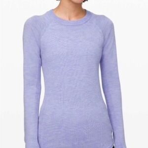 Lululemon Sit in Lotus Sweater in Heathered Lavender Dusk size 2